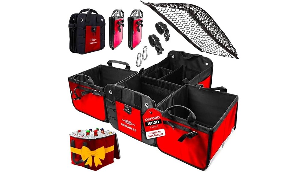 5 section trunk cooler organizer