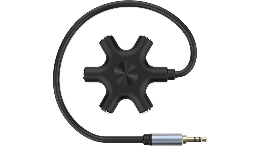 5 way 3 5mm iphone ipad splitter