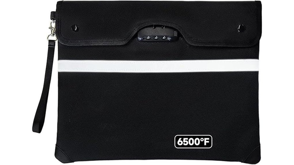 6500 f fireproof document bag