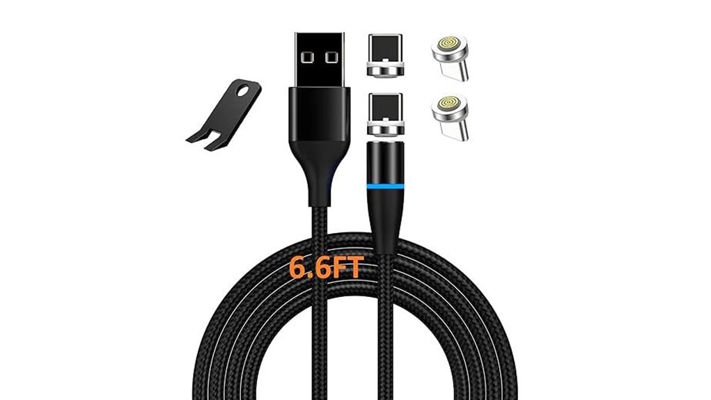 6 6ft magnetic usb c led