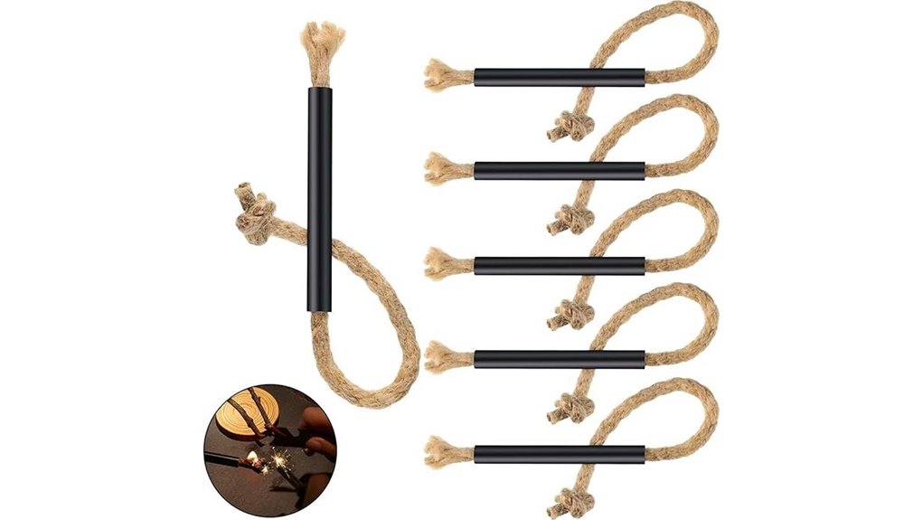 6 piece jute tinder starter