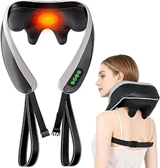 6d heated neck shoulder massager