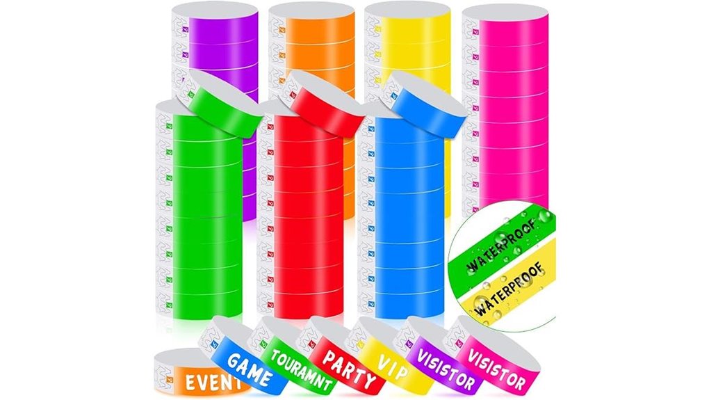 700 neon wristbands events