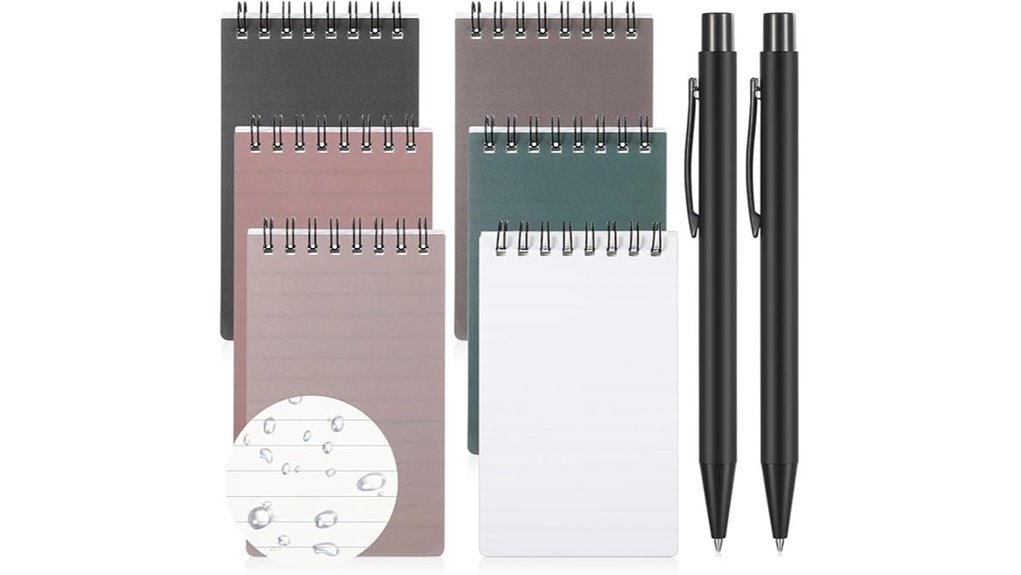 8 item waterproof notepad kit