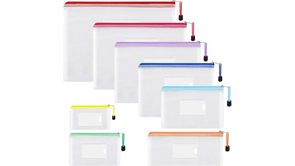 8 pack 8 color waterproof mesh