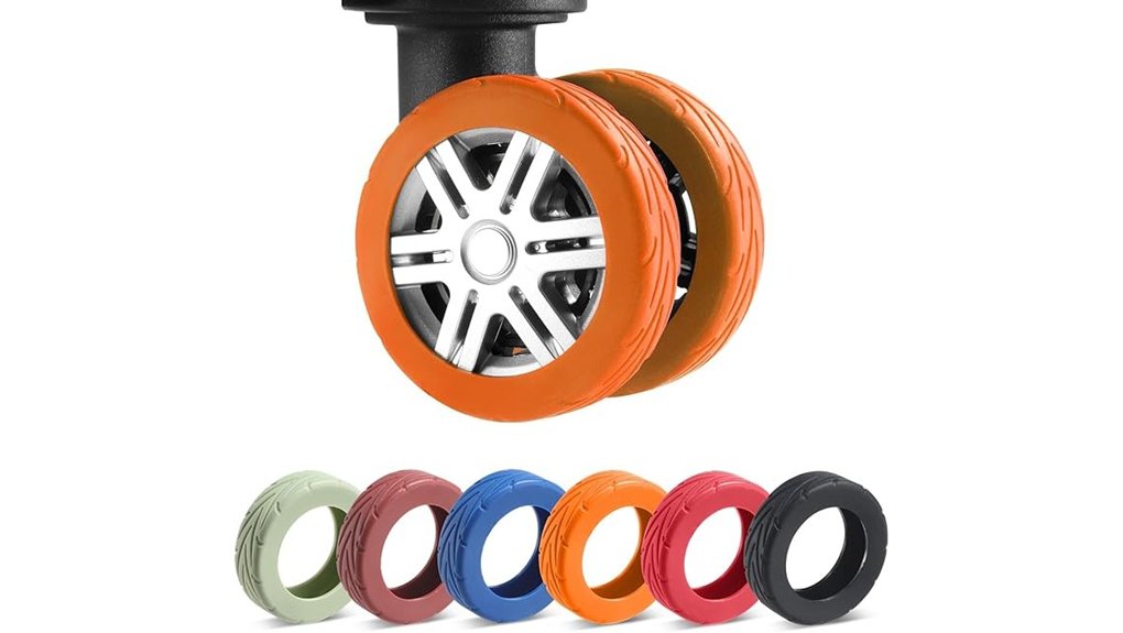 8 piece orange wheel covers