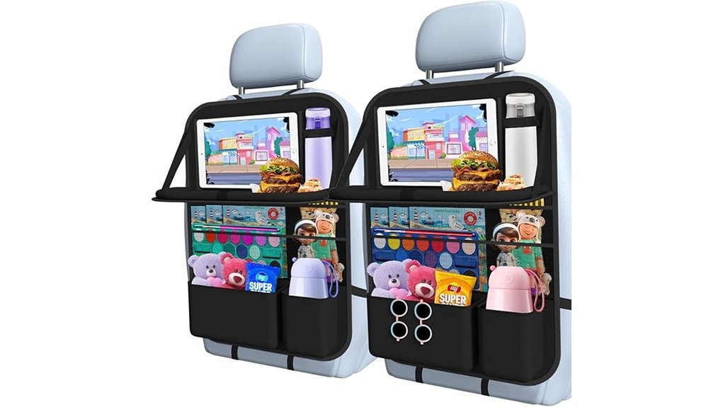 9 pocket backseat tablet organizer