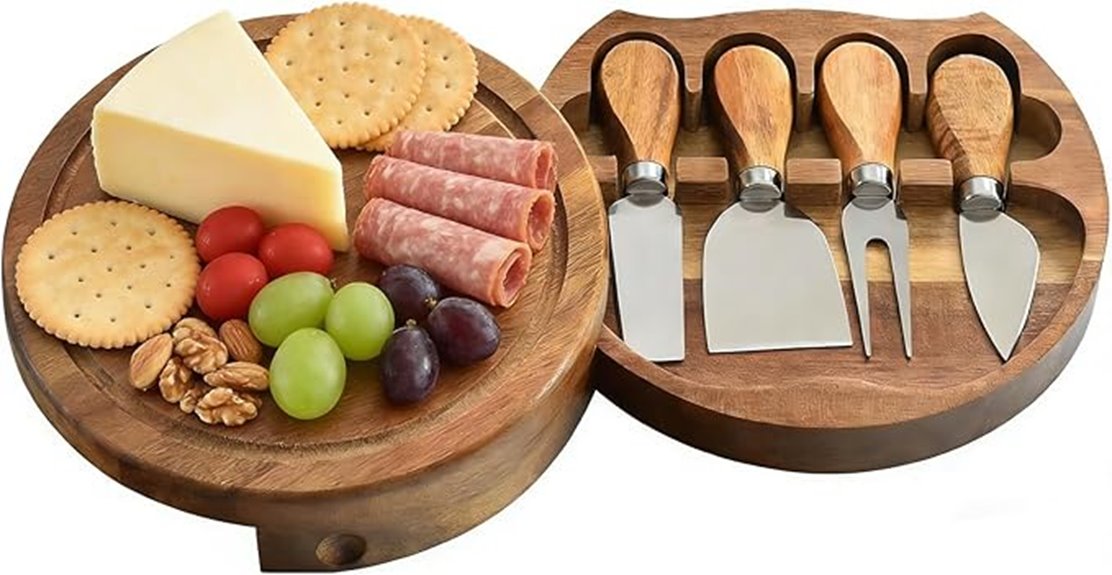 acacia mini cheese board