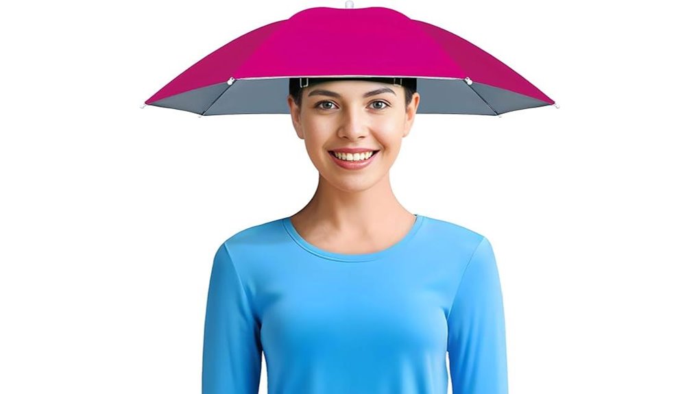 adjustable fishing umbrella hat