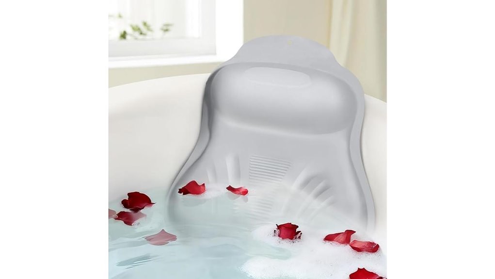 adjustable inflatable bath pillow