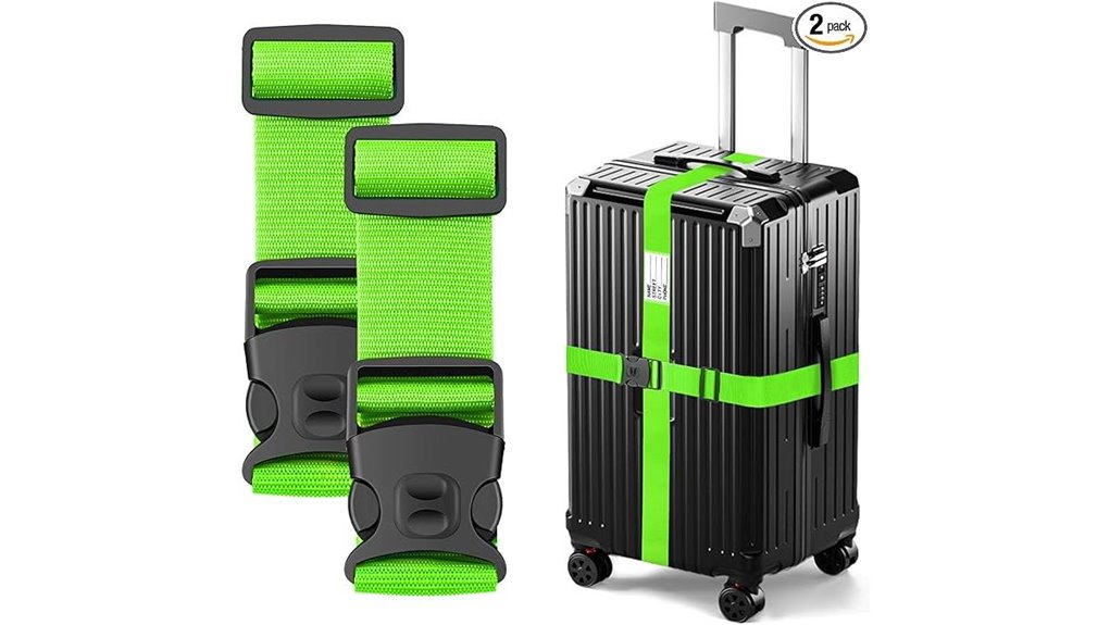 adjustable lockable suitcase belt