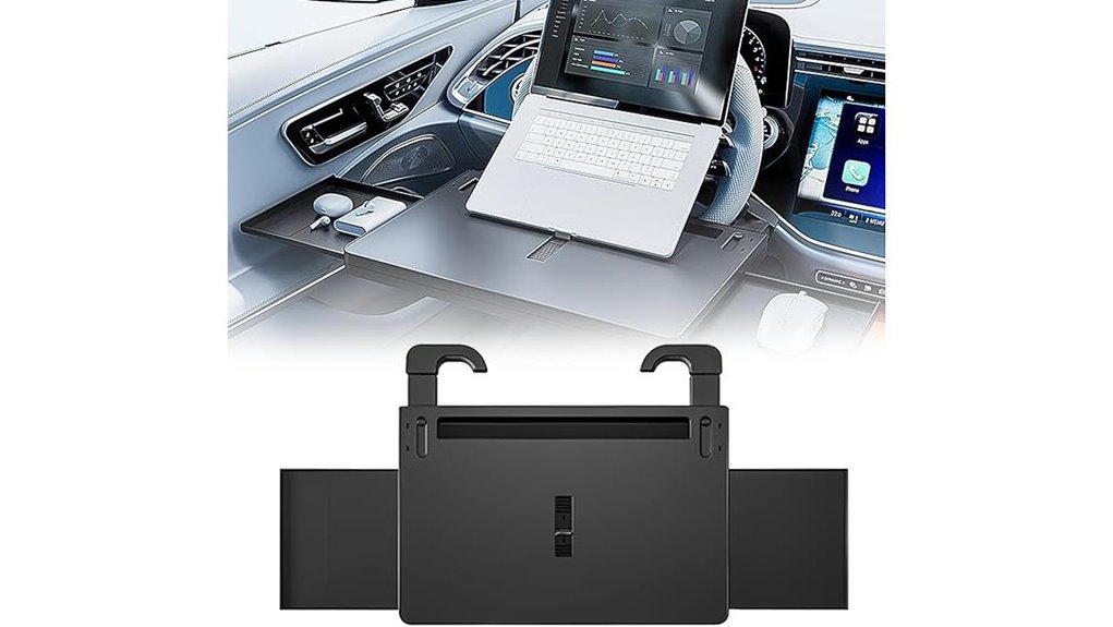 adjustable steering wheel laptop desk