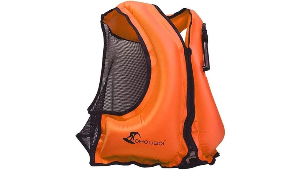 adult inflatable snorkel vest