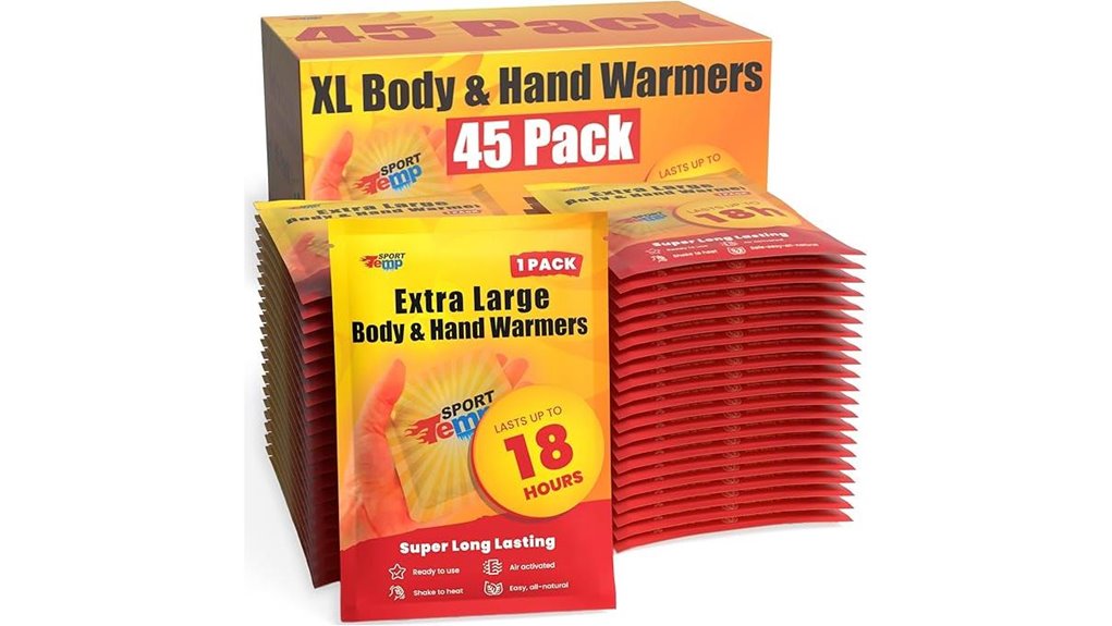 air activated 18 hour hand body warmers