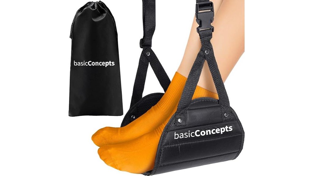 airplane foot hammock basics