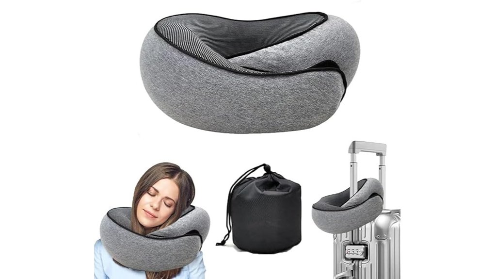 airplane memory foam pillow