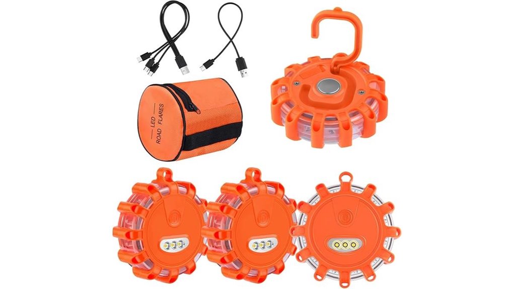 ak led rechargeable flares