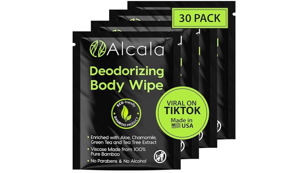 alcala bamboo body wipes