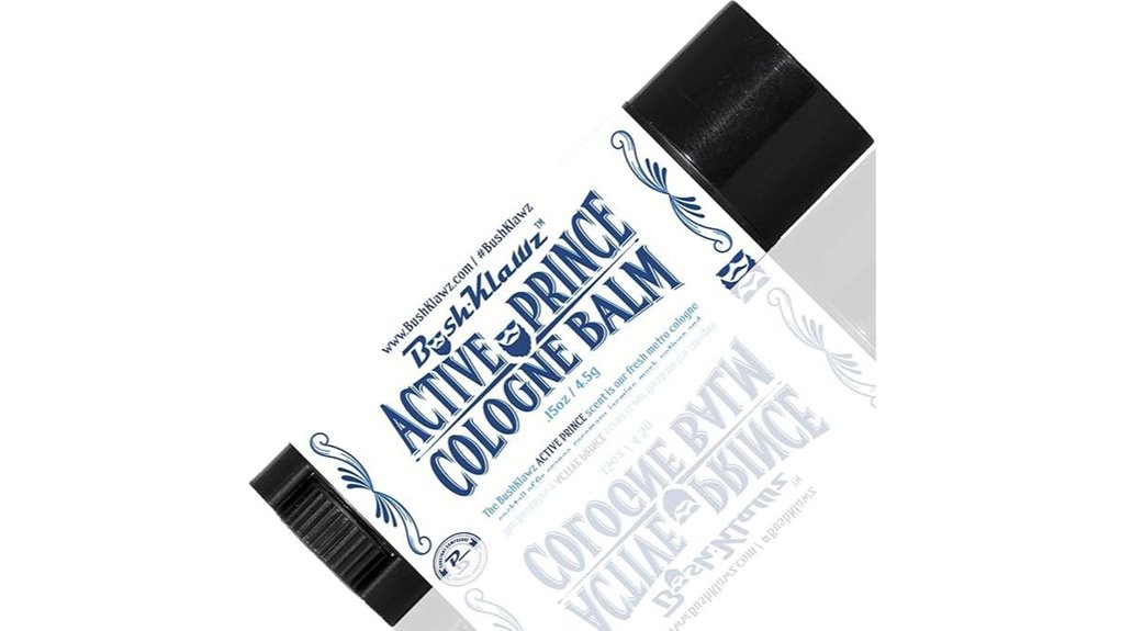 alcohol free travel cologne balm