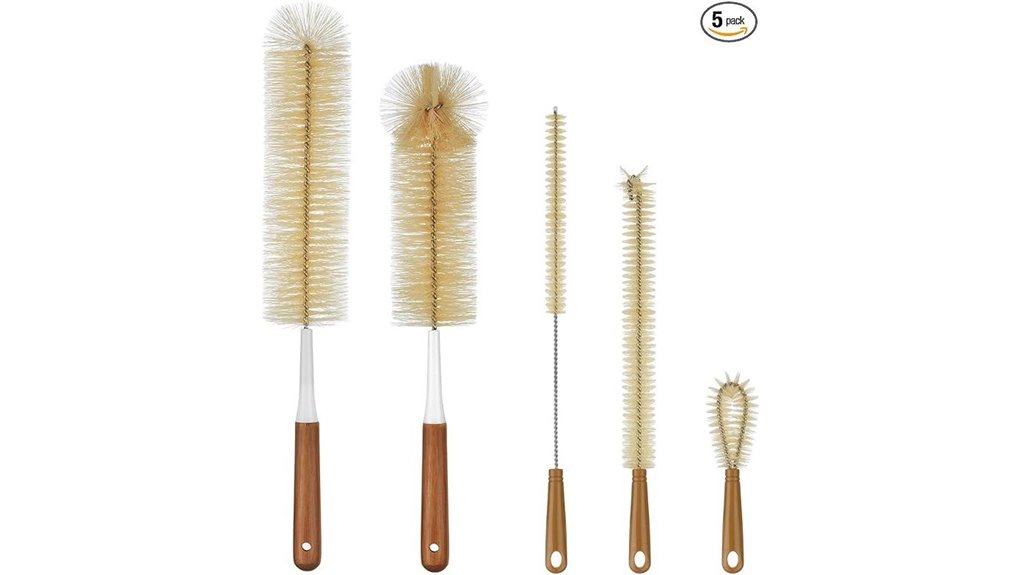alink long handle 5 pack brushes
