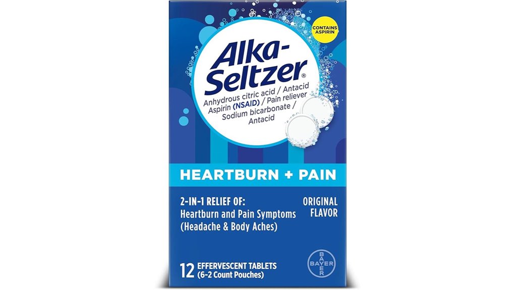 alka seltzer heartburn pain