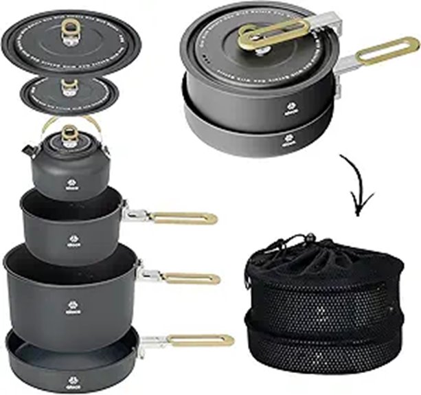 alocs lightweight camping kettle