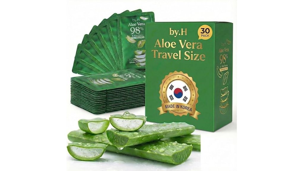 aloe vera travel packets