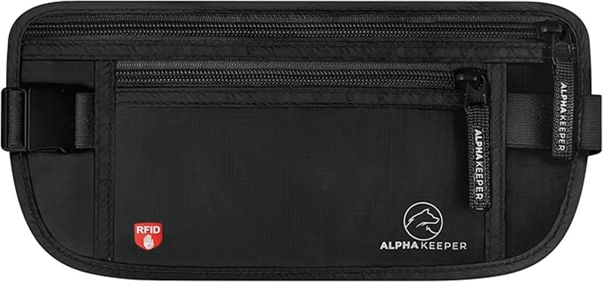 alphakeeper rfid blocking travel belt