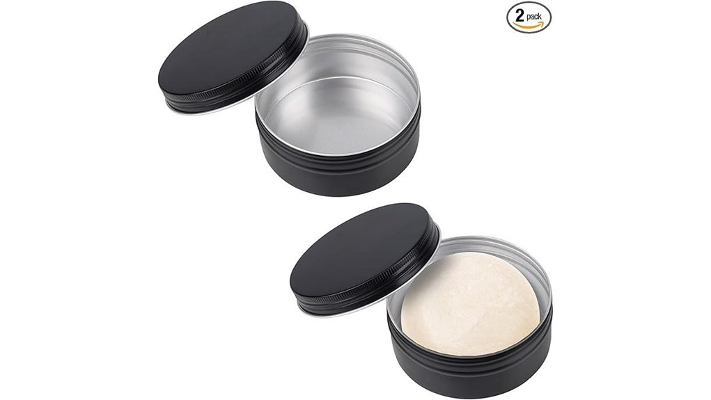 aluminum shaving soap tin