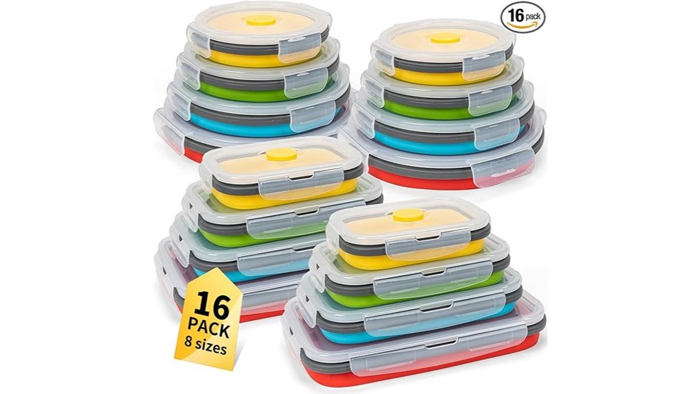 annaklin 16 piece 4 color containers