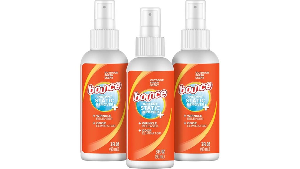 anti static wrinkle odor spray