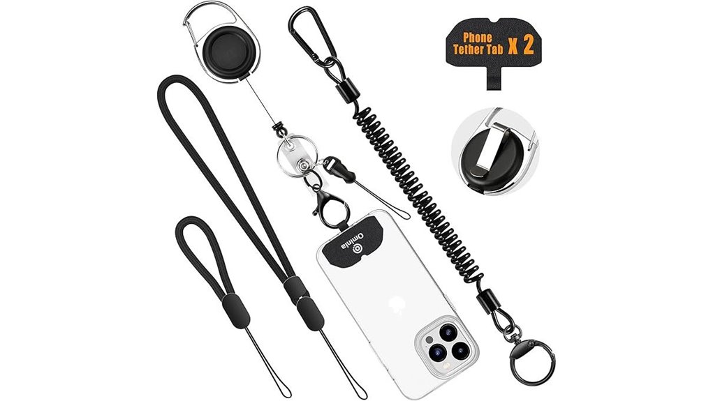 anti theft phone lanyard holder