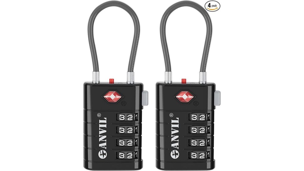 anvil tsa approved 4 digit indicator