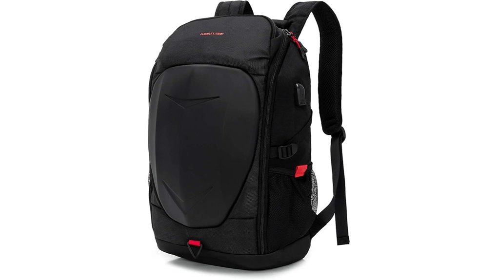 armored 17 inch usb backpack