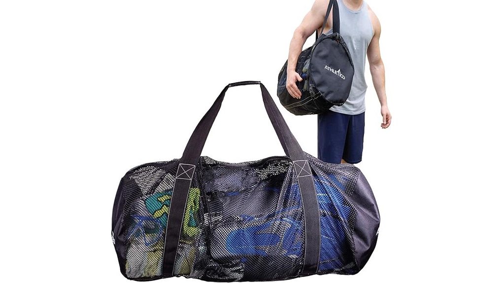 athletico mesh dive duffel