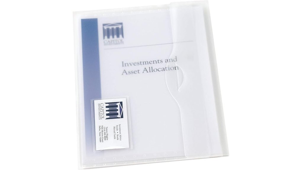 avery 50 page translucent wallet