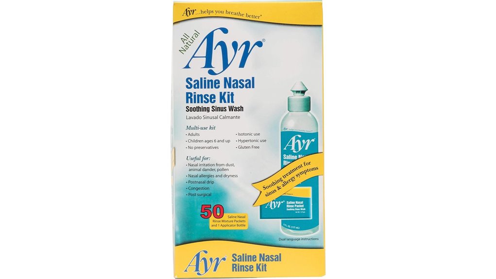 ayr 50 pack saline kit