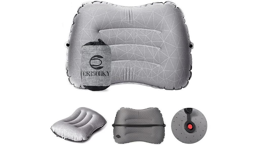 back support camping pillow