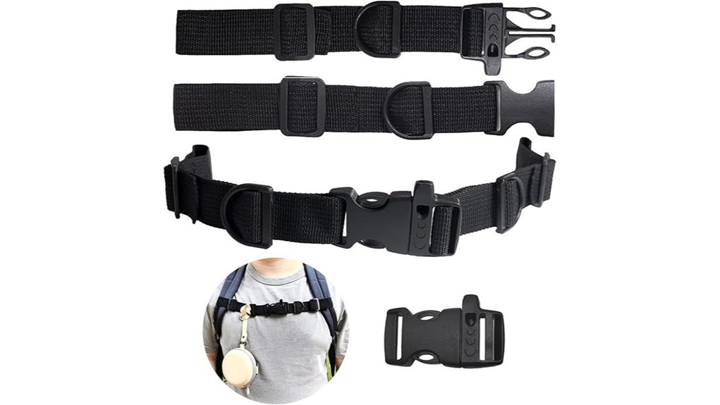 backpack whistle enabled quick release strap
