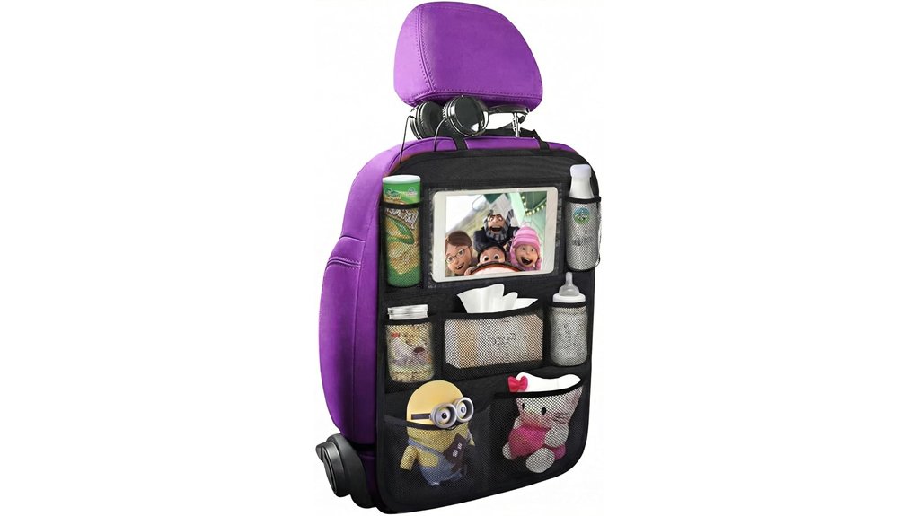 backseat car tablet organizer