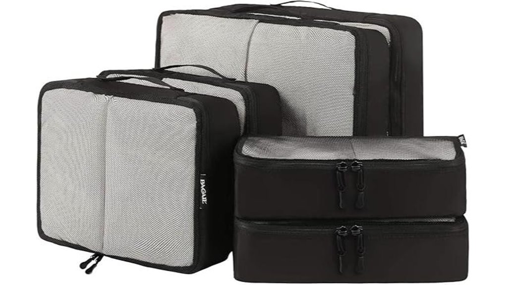bagail six piece packing cubes