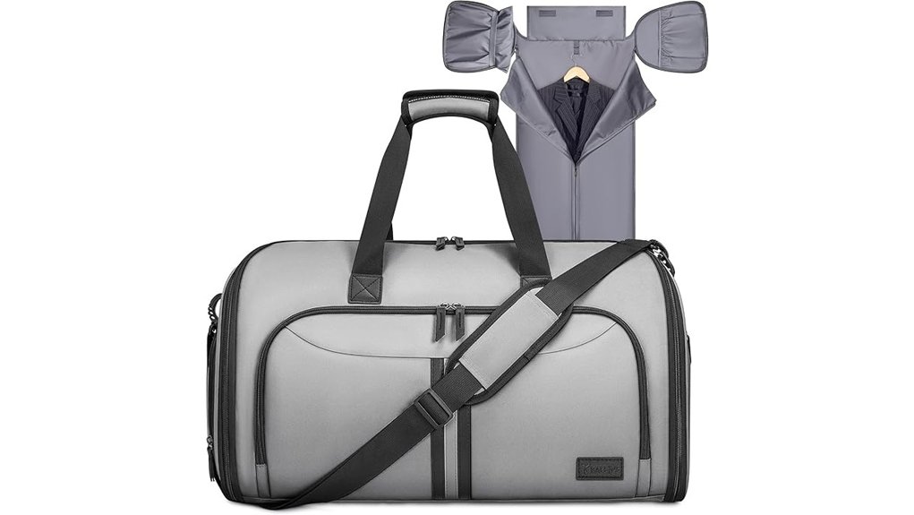baleine gray garment bag