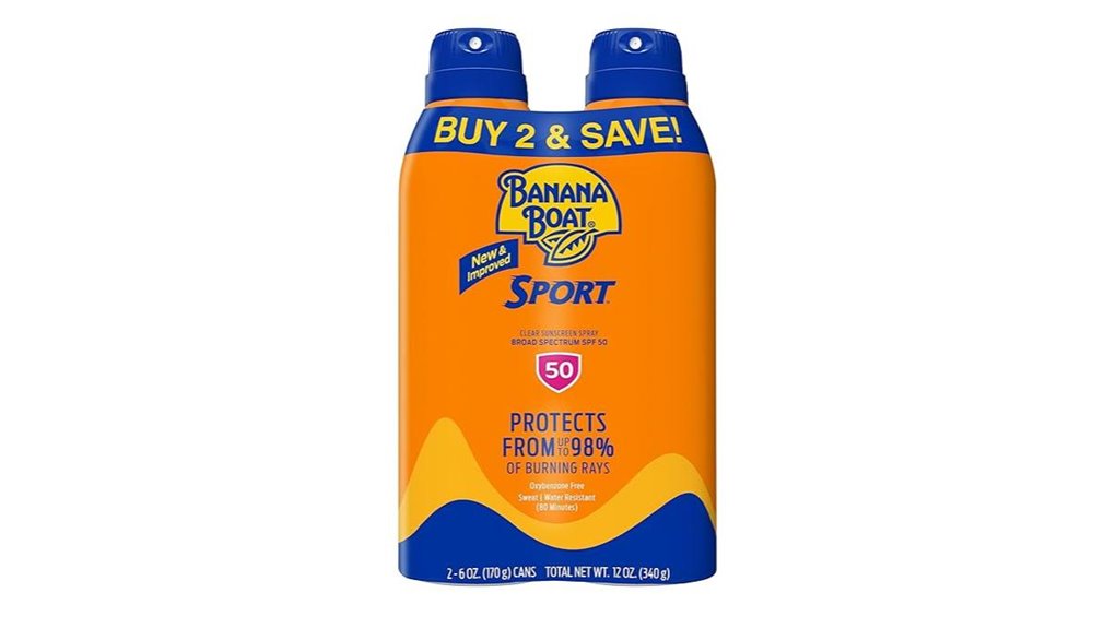 bananaboat spf 50 spray twin