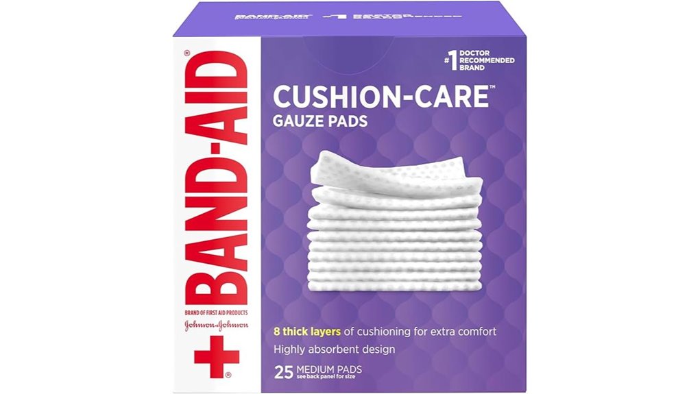 band aid sterile gauze pads