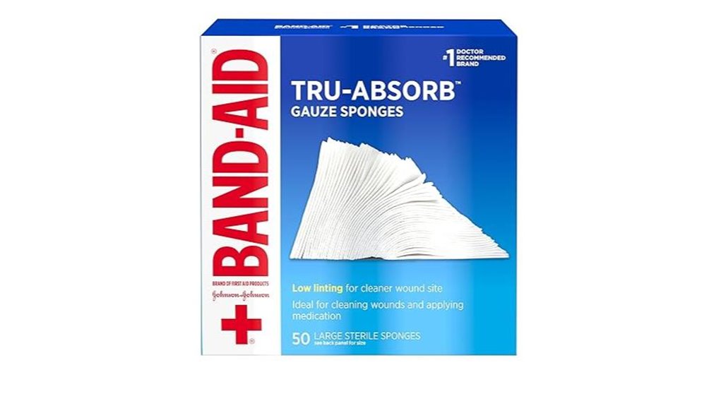 band aid sterile gauze pads