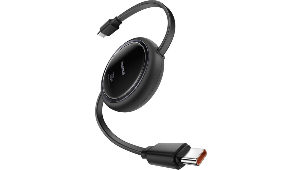 baseus 100w retractable usb c