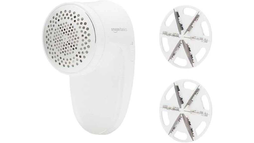 battery operated white fabric shaver