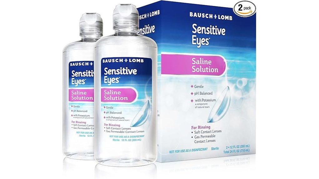 bausch sensitive saline pack