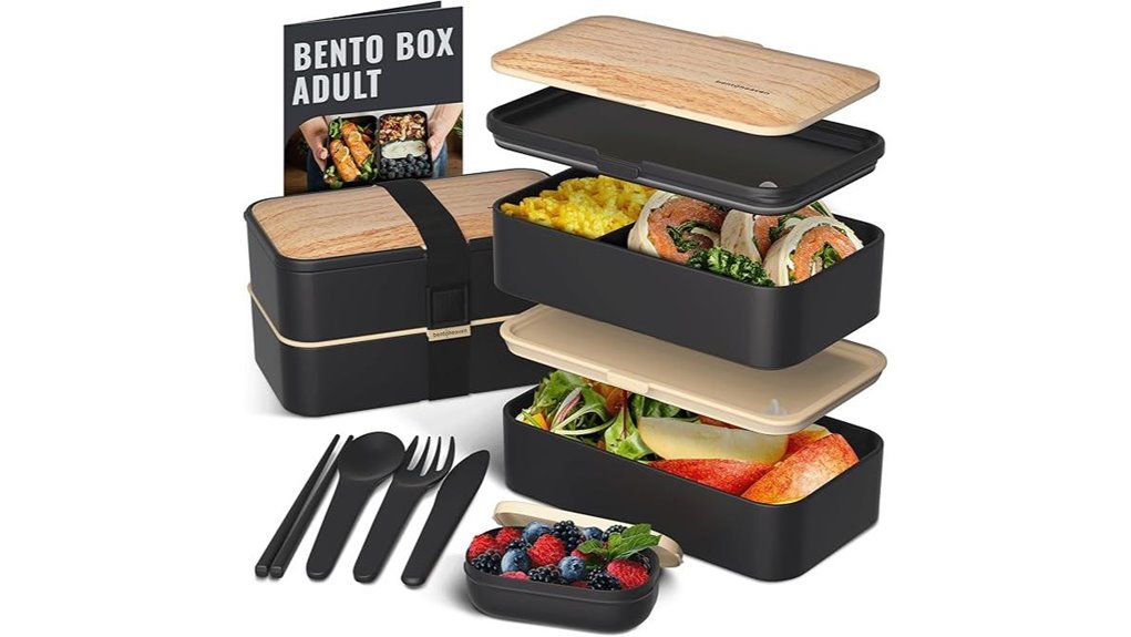 bentoheaven premium compartmented box