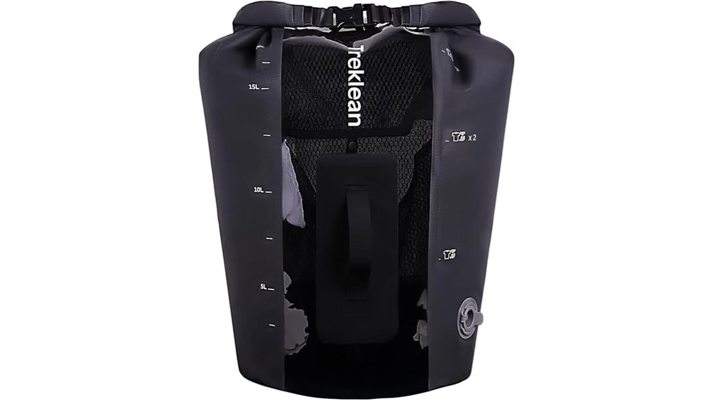 black portable manual bag